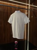 Gucci Kabartma Logo Polo Yaka | Beyaz/Kahve