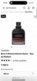 Valentino | Born in Roma - EDP | İthal