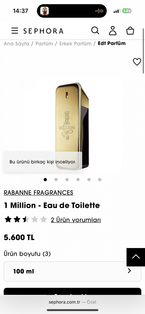 Paco Rabanne | 1 Million - EDT | İthal - Görsel 2