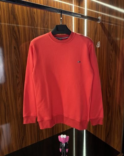 Tommy Hilfiger Nakış Logo Sweatshirt | Kırmızı