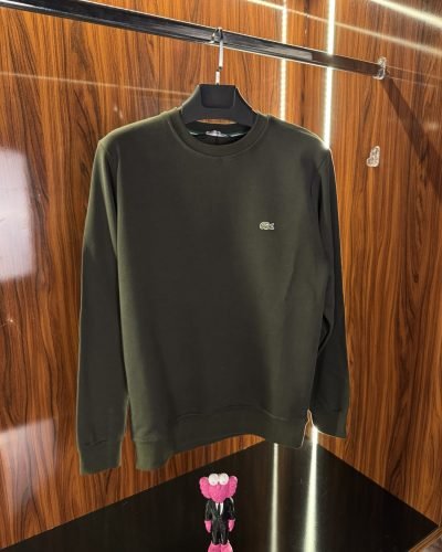 Lacoste Nakış Logo Sweatshirt | Haki