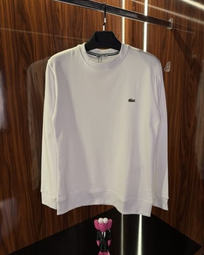 Lacoste Nakış Logo Sweatshirt | Beyaz