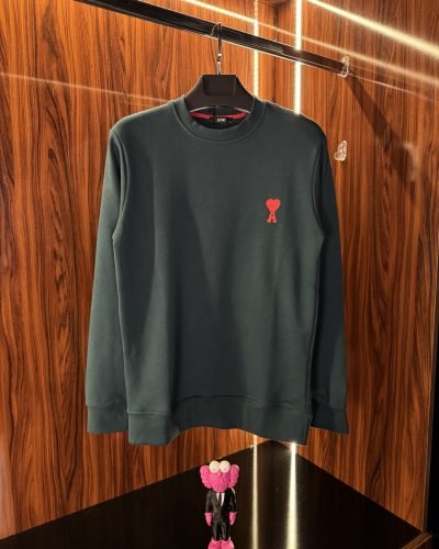 Ami Nakış Logo Sweatshirt | Yeşil