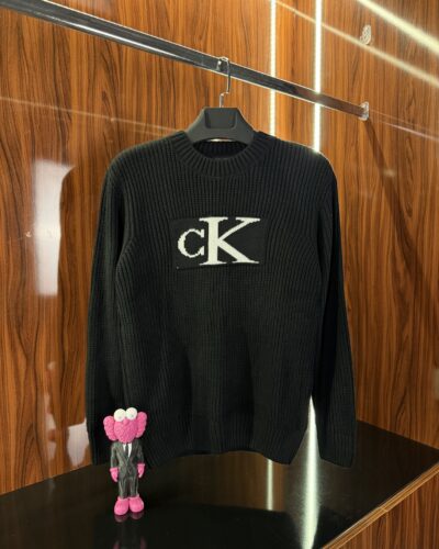 Calvin Klein Nakış Logo Kazak | Siyah
