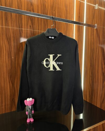 Calvin Klein Nakış Logo Kazak | Siyah