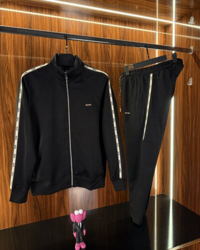 Hugo Boss Şeritli Eşofman Takımı | Siyah