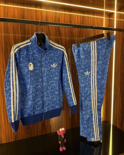 Adidas x Bape 3 Çizgi Eşofman Takımı | Mavi