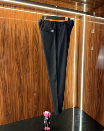 Dolce Gabbana Metal Logo Kumaş Pantolon | Siyah