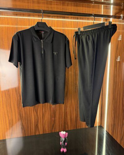 Prada Polo Yaka Takım | Siyah