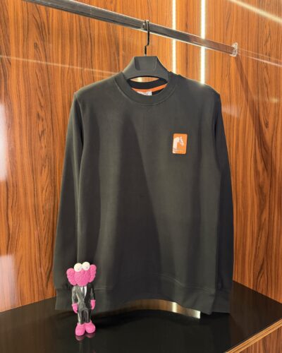 Hermes Logo Sweatshirt | Siyah