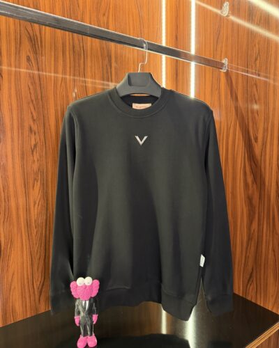 Valentino Yaka Metal Logo Sweatshirt | Siyah