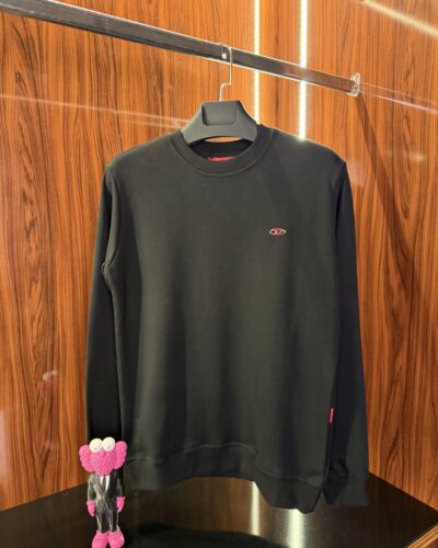 Diesel Metal Logo Sweatshirt | Siyah
