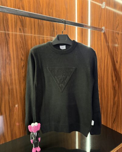 Guess Süzene Logo Kazak | Siyah