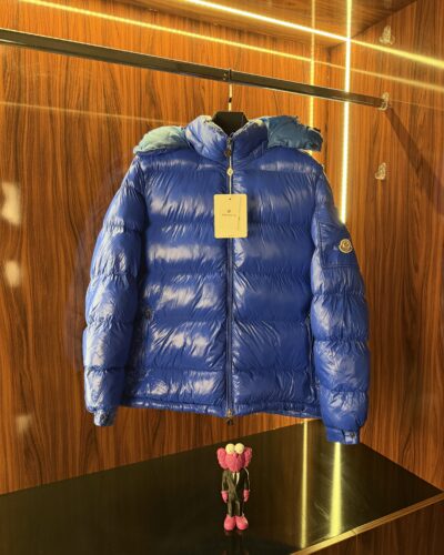 Monchler Maya NFC Logo Puffer Mont | Mavi