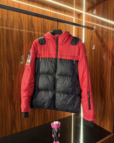 Moncler Premium Nakış Logo Mont | Kırmızı