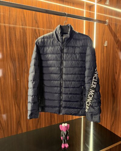 Moncler Nakış Şeritli Mont | Lacivert