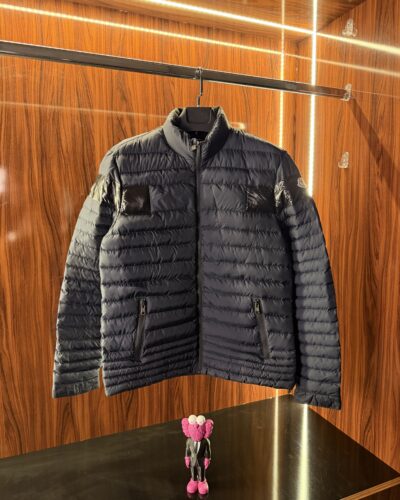 Moncler Parlak Detay Mont | Lacivert